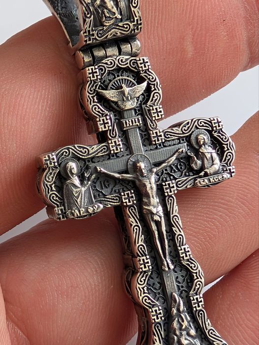 Срібний 25грам хрестик кулон серебряная срібло серебро крестик 925