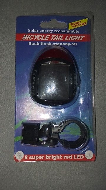 Farolim LED Solar Traseiro USB