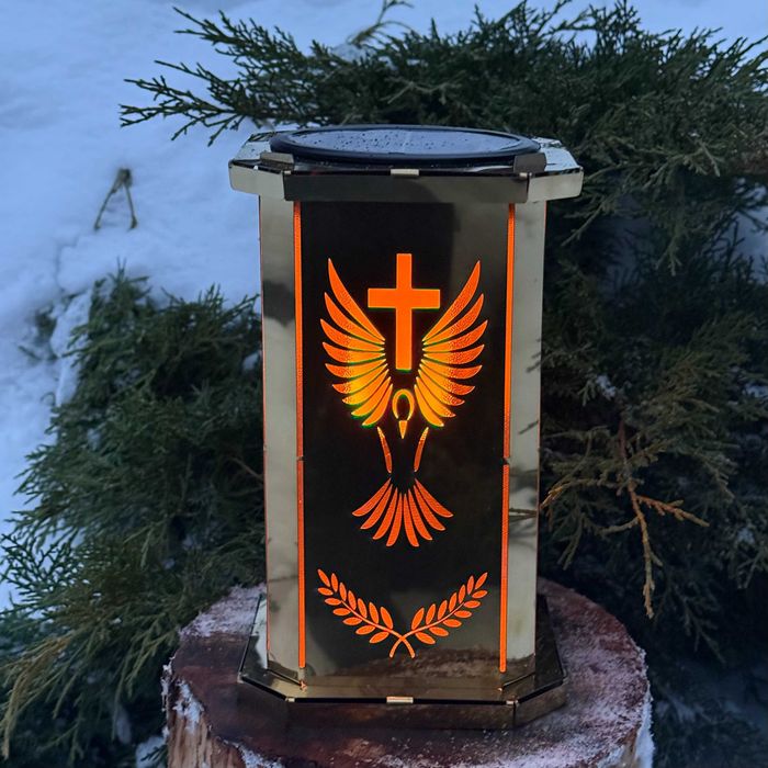 Лампадка на сонячній батареї. Лампадка електронна на цвинтар Золотий