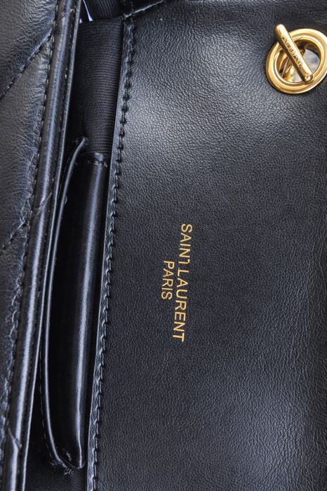 Saint Laurent Paris mala preta em pele