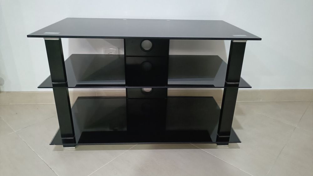 Mesa de TV em vidro temperado