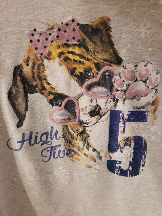 Koszulka roz 116 piesek