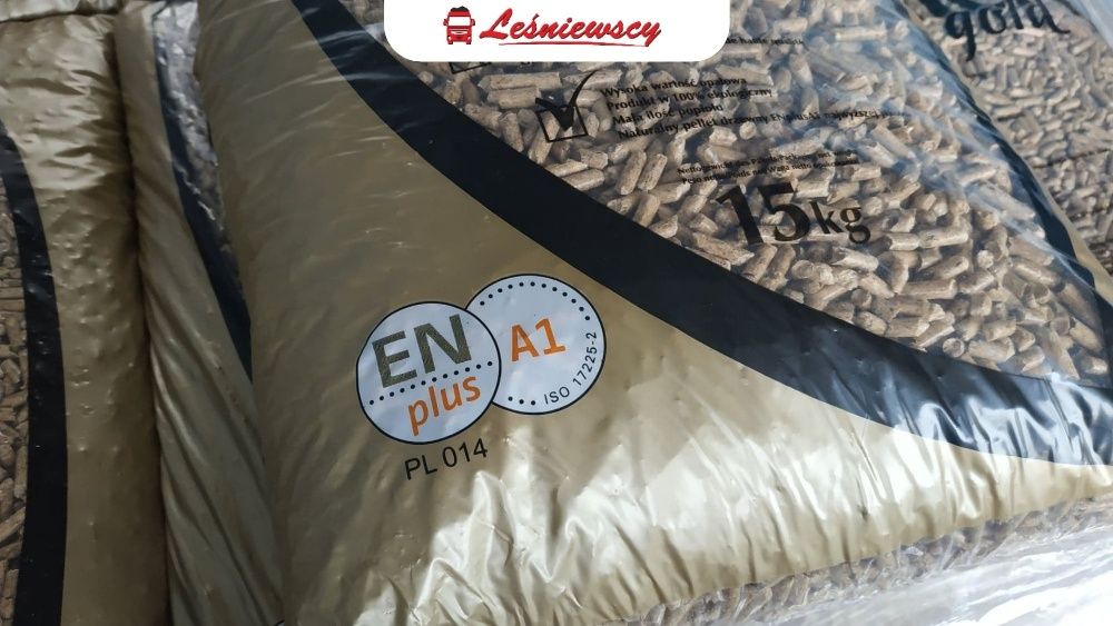 Pellet GOLD iglasty energy certyfikowany A1 DINplus  paleta 975kg Pleszew