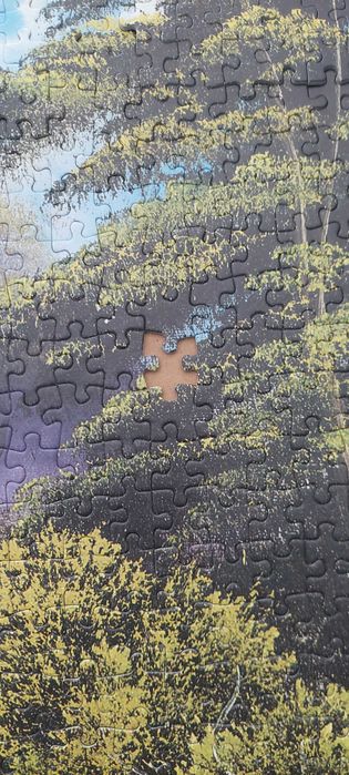(GRATIS) Bob Ross Puzzle (falta 1 peça, outra estragada)