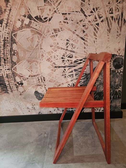 Krzeslo Aldo Jacober skladane z lat 70