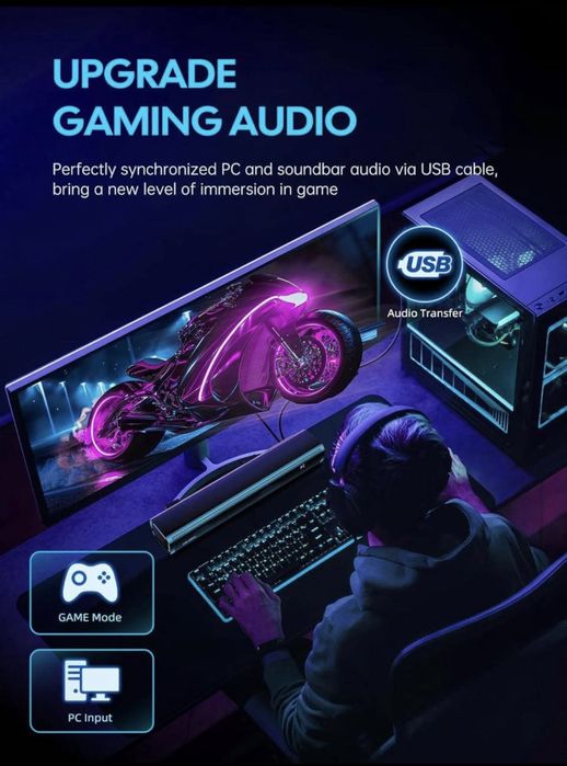 Новий саундбар Mevosto D7-3 2.1 Soundbar System (60W, Bluetooth 5.4)