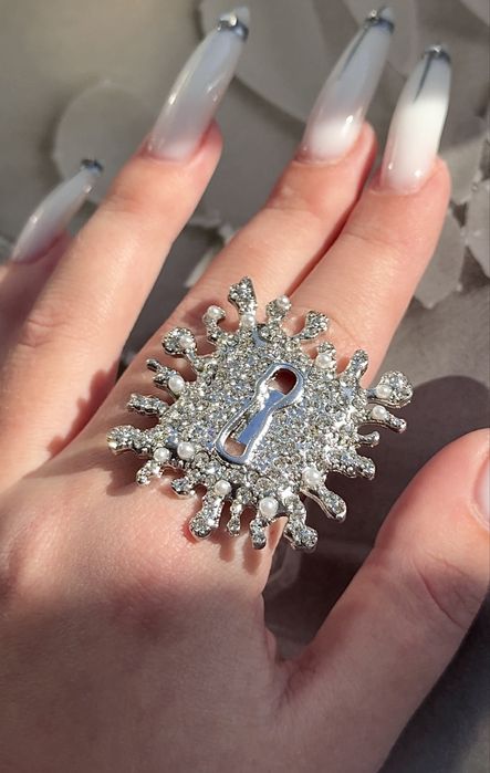 Набір сережки та кольє Schiaparelli трендове з камінцями