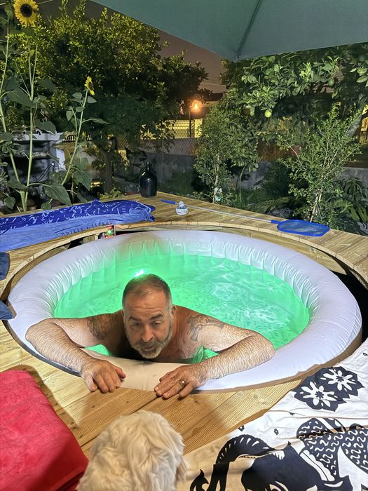 Spa de jardim e jacuzzi