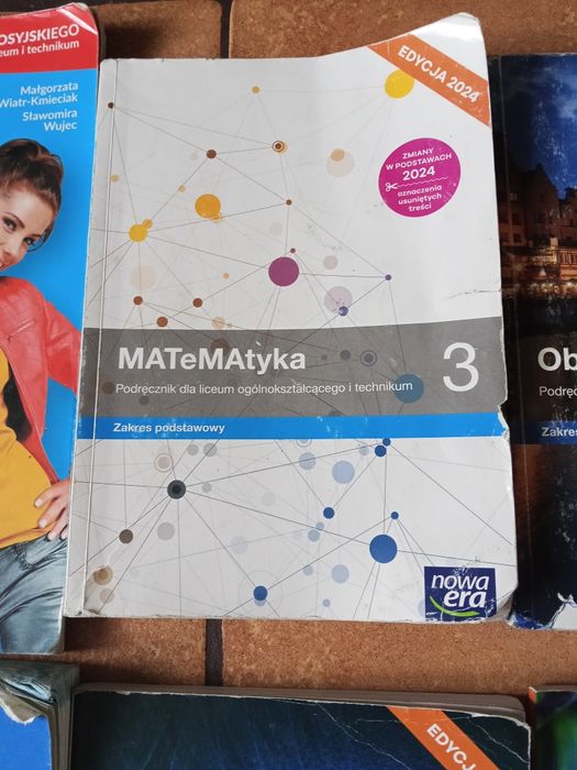 Zestaw książek 3 liceum i technikum