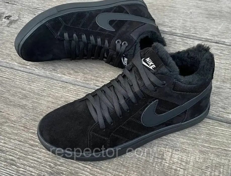 Великаны баталы NIKE мужские зимние кроссовки на меху большие размеры