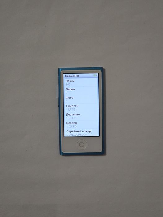 Плеєр Apple iPod Nano 7 Blue 16GB