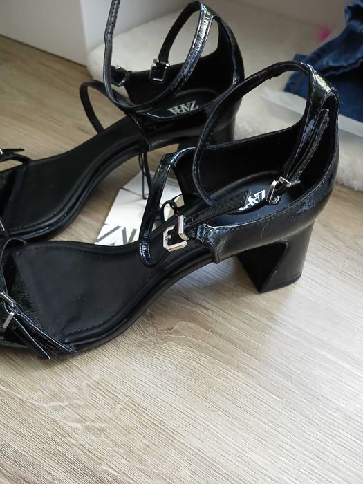 sandały Zara 38 czarne