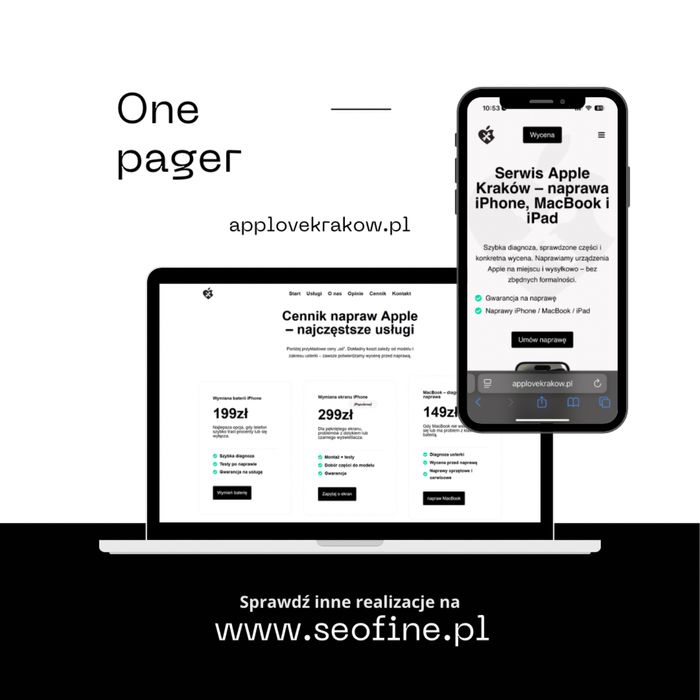 Strony internetowe,sklep internetowy, woocom, presta, meta,seofine