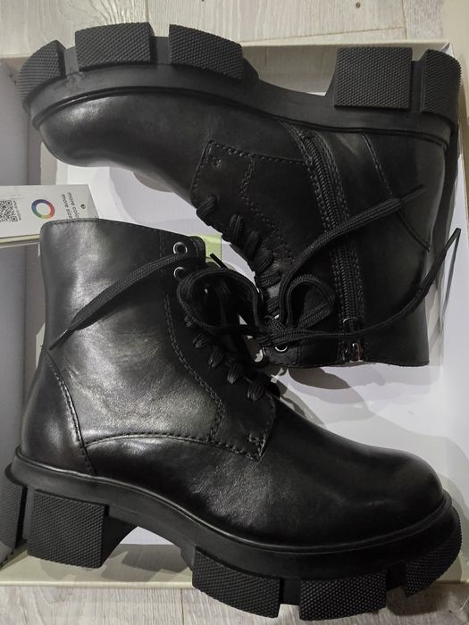 Nowe botki Lasocki czarne skóra naturalna 36