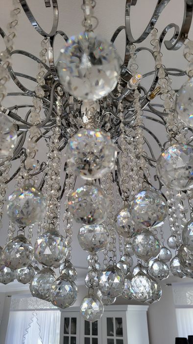 Duża lampa glamour