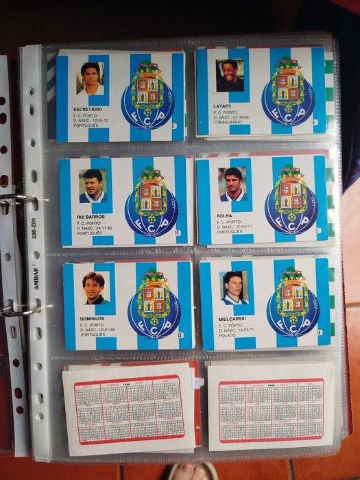 Álbum calendários futebol 1996