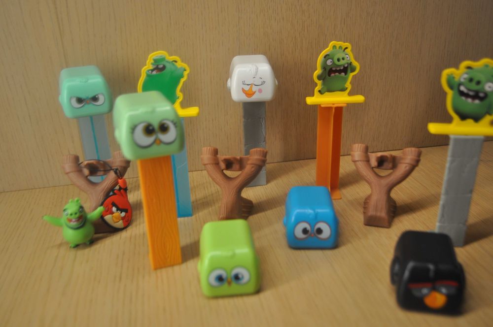 Zestaw figurek, zabawek z bajki  Angry Birds