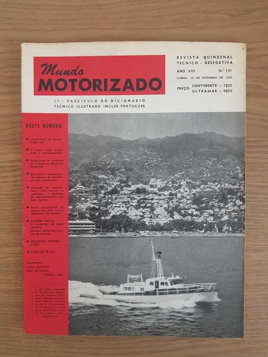 Revista Técnica Automóvel Nº191 (Ano:1965)