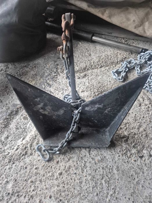 Kotwica z łańcuchem do łodzi ok 10kg