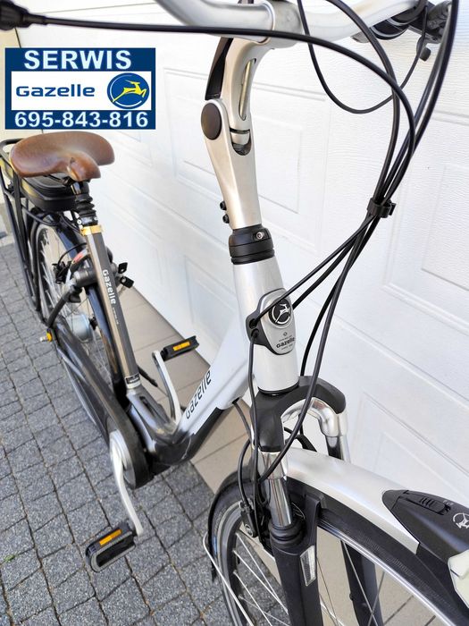 gazelle c8 ładny stan shimano nexus 8 hydraulika dobra bateria serwis gazelle