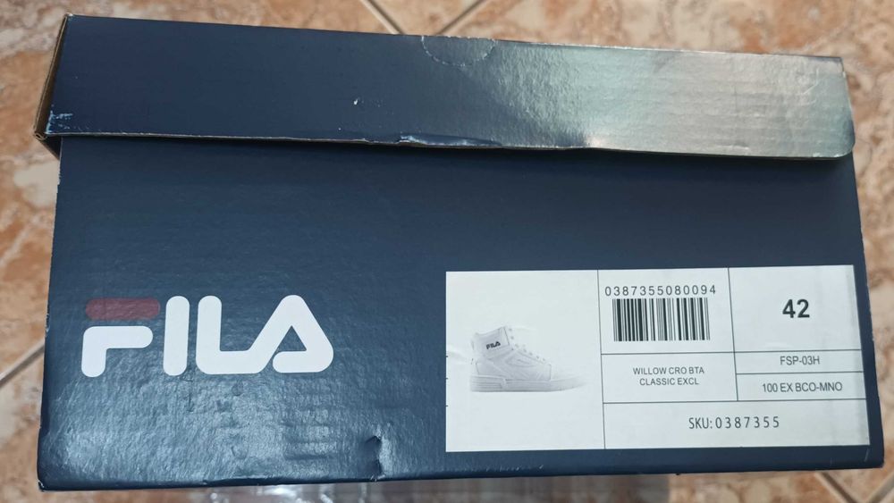 Sapatilhas Brancas Cano Médio FILA (NOVAS)