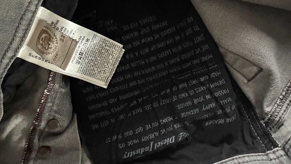 Diesel Teephar 33/34 Spodnie Piękne Slim