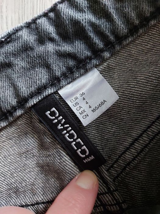 Spodnie Cargo Wide Leg multi pockets H&M Divided | Grafitowe |