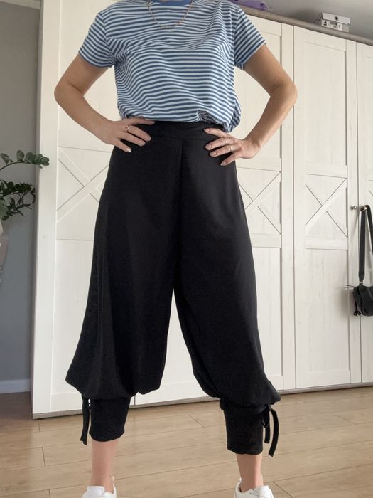 Spodnie czarne kuloty clothes 36