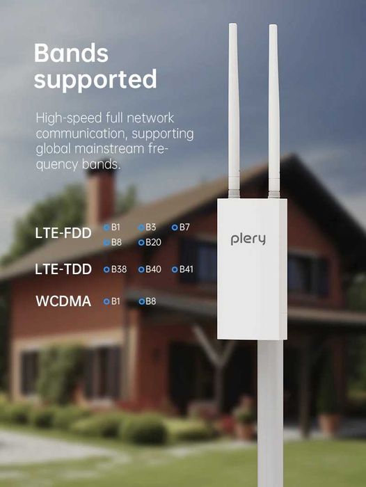 НОВИНКА Потужний вуличний 3G/4G Wi-Fi6 роутер Plery SIM POE LAN Type-C