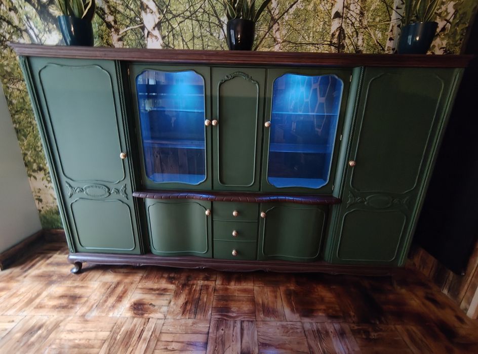 Biblioteczka komoda duża 270x165 witryna