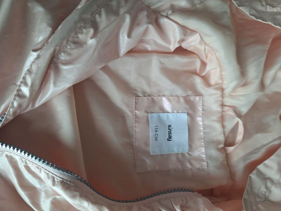 Kurtka wiosenna parka cienka dla dziewczynki 116