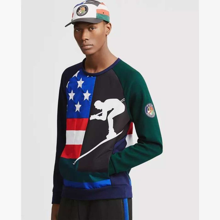 Bluza Ralph Lauren polo skier 92 narty retro USA unikat zima M