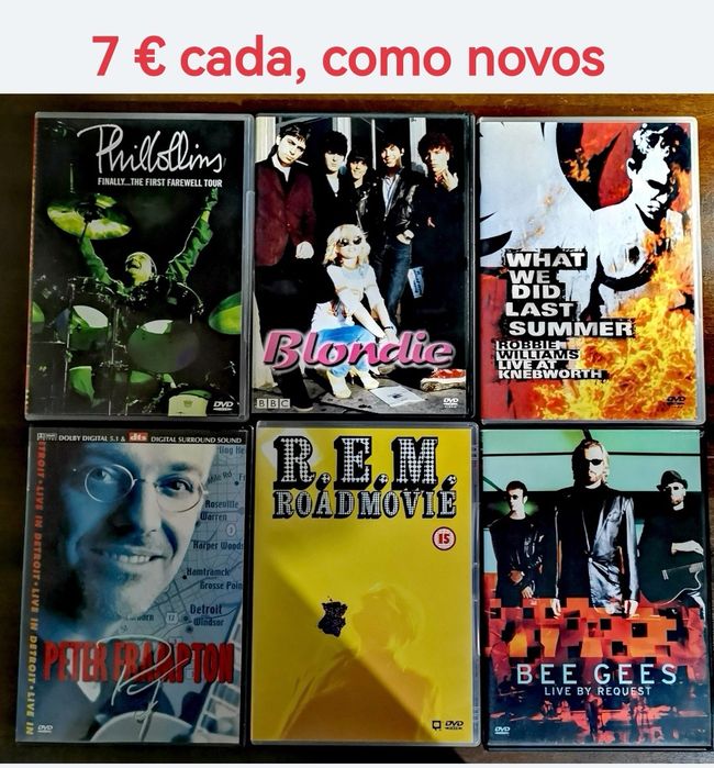 CDs e DVD novos e semi-novos