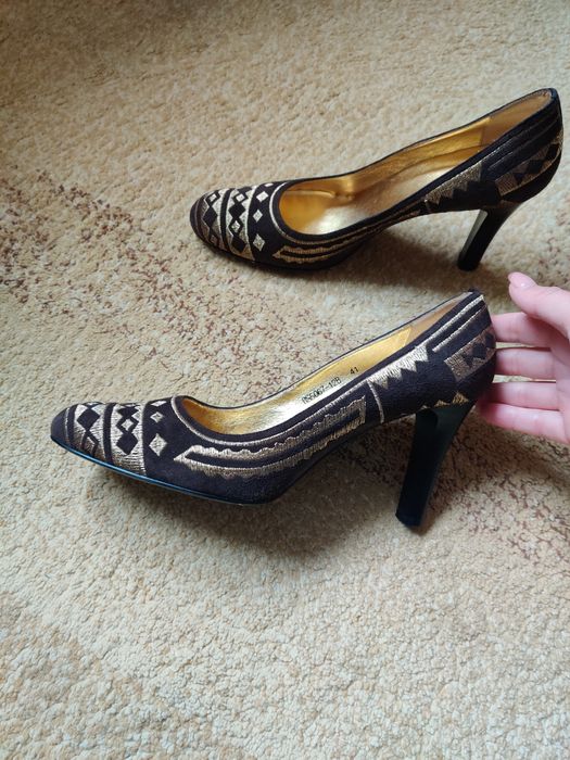 Шкіряні туфлі, лодочки, кожаные туфли Corso como