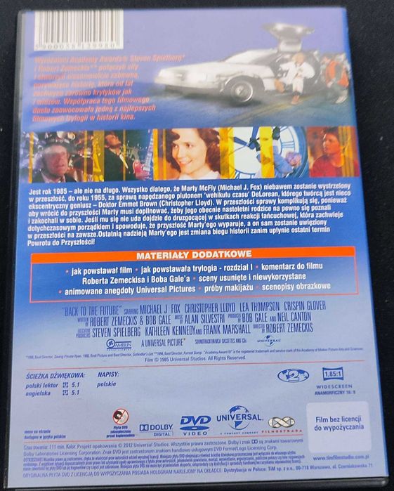 Powrót do przyszłości 3x DVD