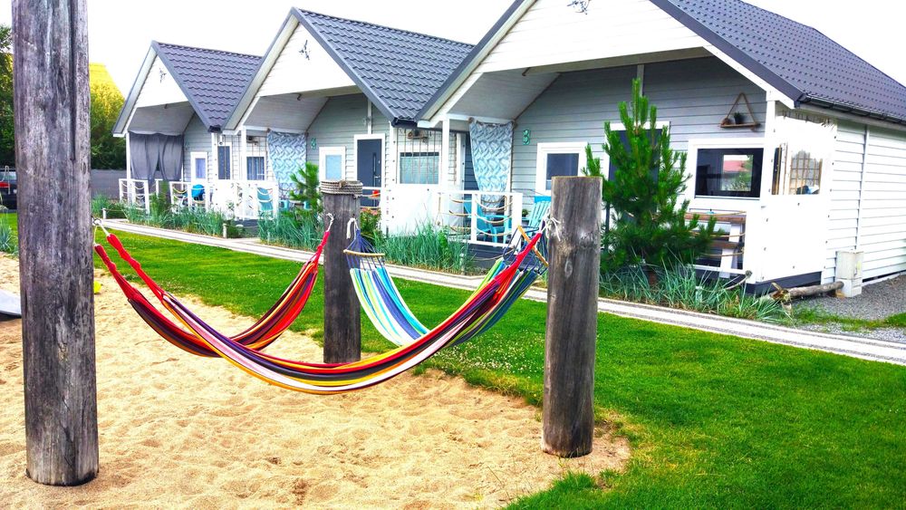 Działka z domkami nad morzem