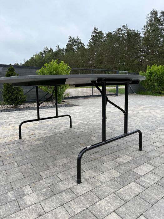Stół cateringowy Stół okrągły 150 cm składany – bankietowy | stan bdb