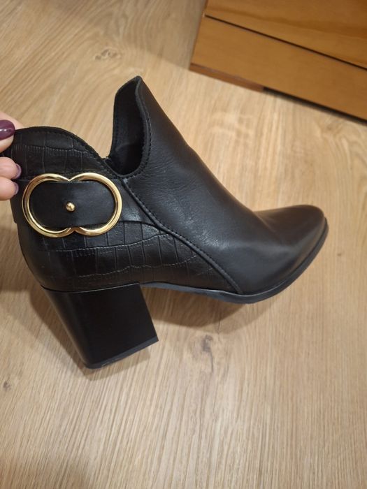 Botins de pele Drakart