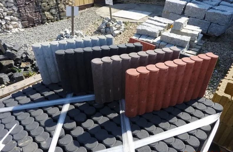Super obrzeże PALISADOWE PALISADA betonowa Krawężnik do Ogrodu KOLORY