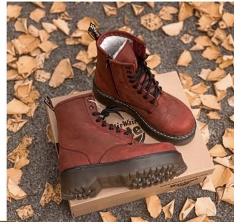 Жіночі чоботи, натуральна шкіра (нубук )рудий колір