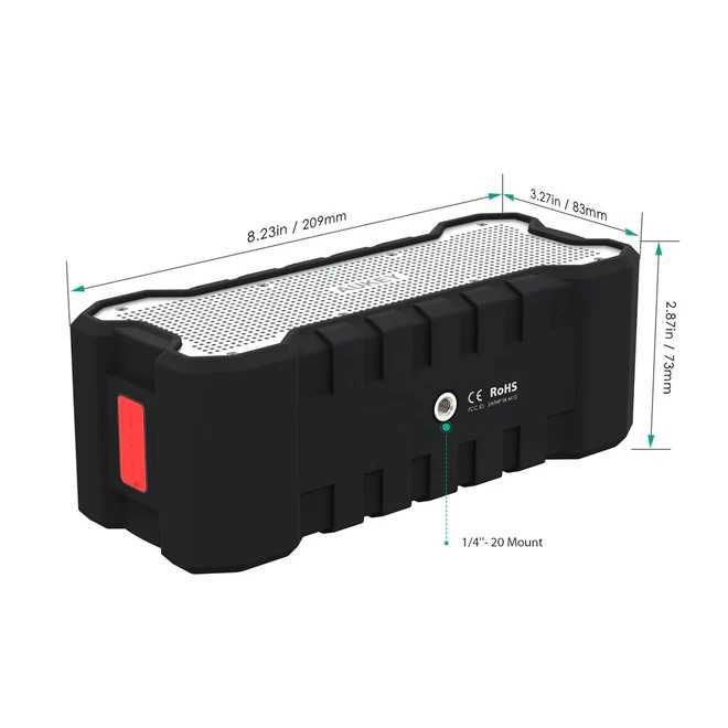 Coluna Bluetooth Portátil AUKEY SK-M12  30H Bateria IP65 *SELADO*