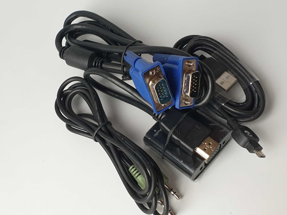 адаптер HDMI to VGA звуком аудіо  3,5 мм jack BENFEI + кабель комплект