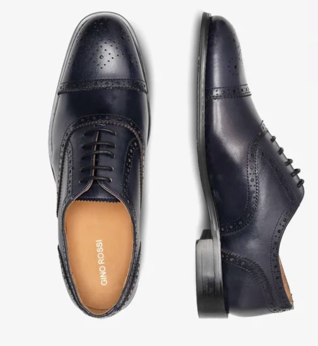 Шкіряні чоловічі туфлі (Броги)