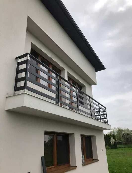 Barierki balustrady aluminiowe zabezpieczenie okienne balkon francuski