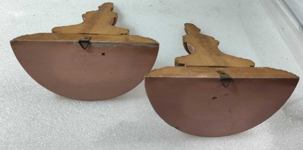 Par de mísulas em madeira