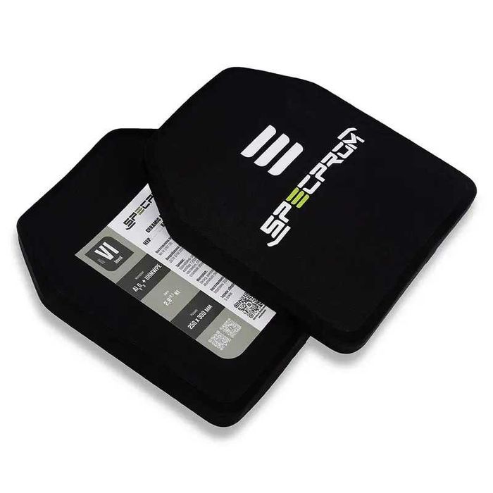 Керамічна бронеплита 6 класу SPECPROM 2.8 кг 25х30 см Греція SAPI
