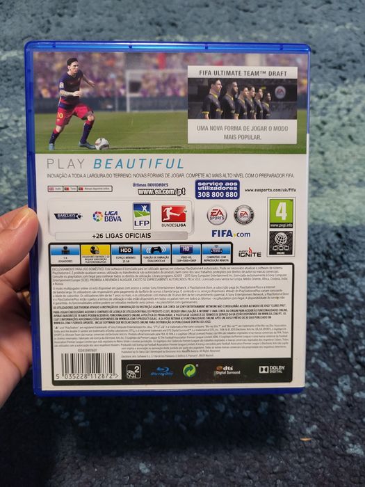 Jogo "FIFA 16" PS4