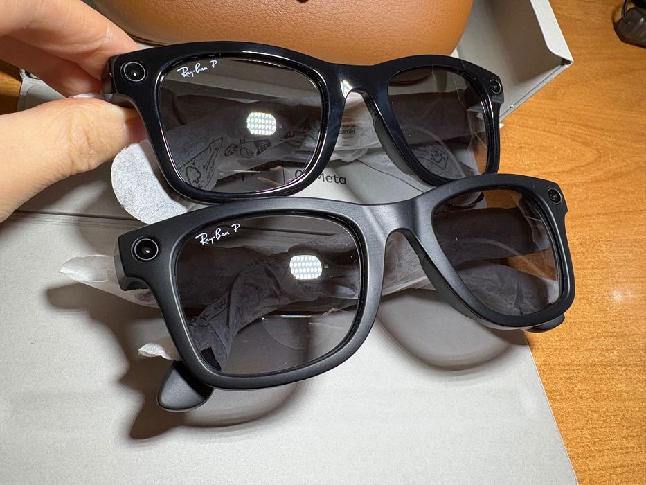 Gen 1 Smart okulary Ray Ban Meta RW4006 Wayfarer szare