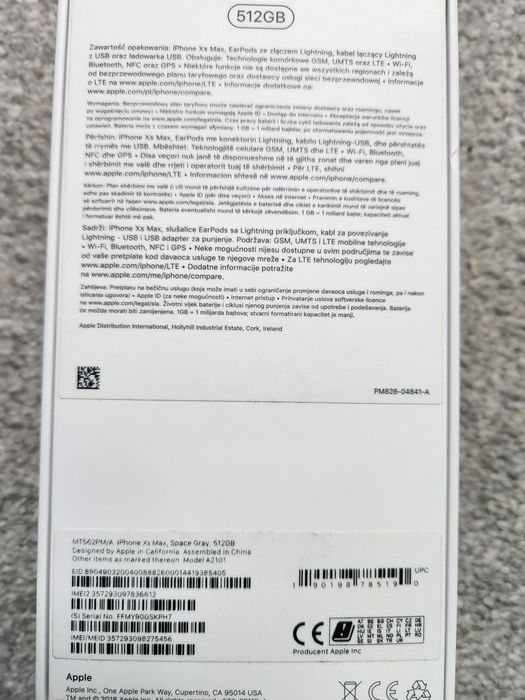 Iphone Xs max  512gb plus etui