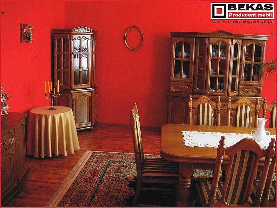 Prześliczny Dębowy Komplet Komoda RTv i Dwie Witryny Narożne Bekas